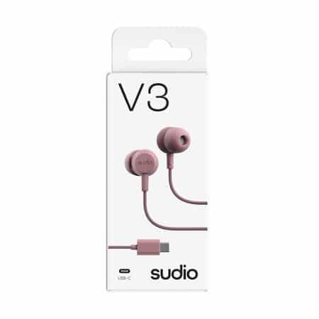 V3 Wired Earbuds Pink - Image 3