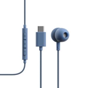 V3 Wired Earbuds Blue
