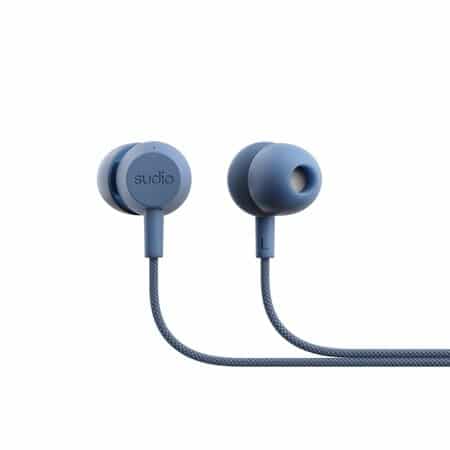 V3 Wired Earbuds Blue - Image 2