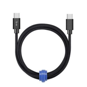 Braided Charge/Sync USB-C to USB-A Cable 4ft Black - Braided Charge/Sync USB-C to USB-C Cable 4ft Black 60W