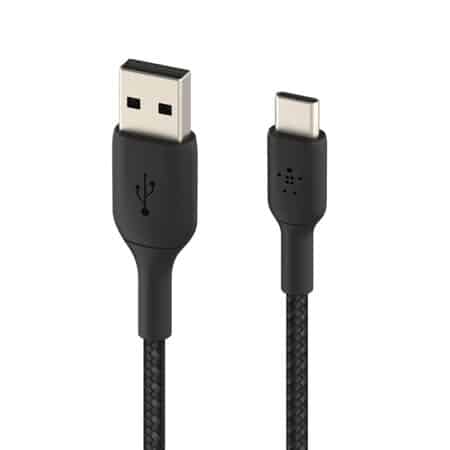 BoostCharge USB-C to USB-A 1M Cable Black - Image 2