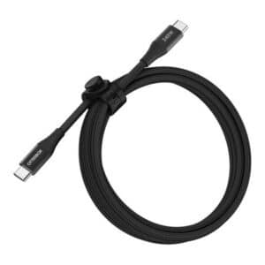 Premium Braided 240W USB-C to USB-C 6ft Cable Black