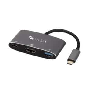 3-in-1 USB-C Adapter with USB-A, HDMI & USB-C Ports