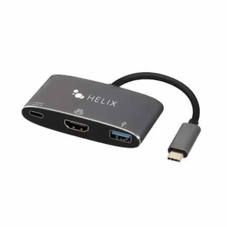 3-in-1 USB-C Adapter with USB-A, HDMI & USB-C Ports