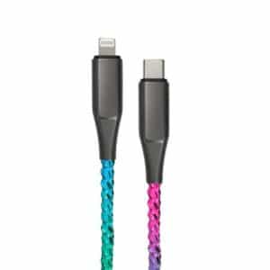Lucid Charge LED 6' USB-C to Lightning Cable Translucent